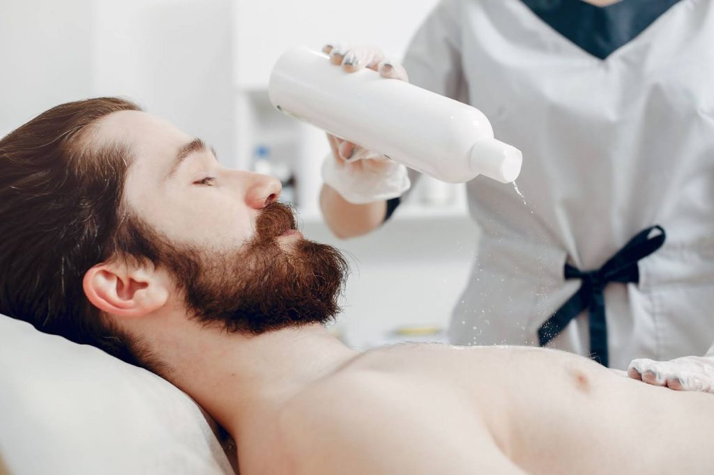 Laser hair removal for razor bumps.